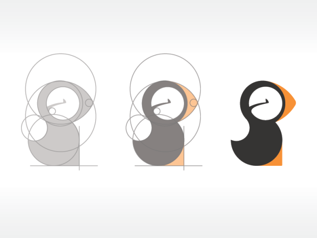 奇妙的圆形组合企业logo设计过程